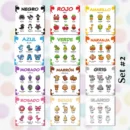 Set de Tarjetas Educativas - Aprendiendo los Colores - Tarjetas Didácticas Bilingües Español - Inglés