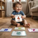 Set de 10 Tarjetas educativas de los Números - Tarjetas didácticas del 0 al 9 - Tamaño de 4x4" pulgadas