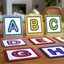 Set de 27 tarjetas educativas para enseñar el abecedario - Set de tarjetas didácticas de las letras