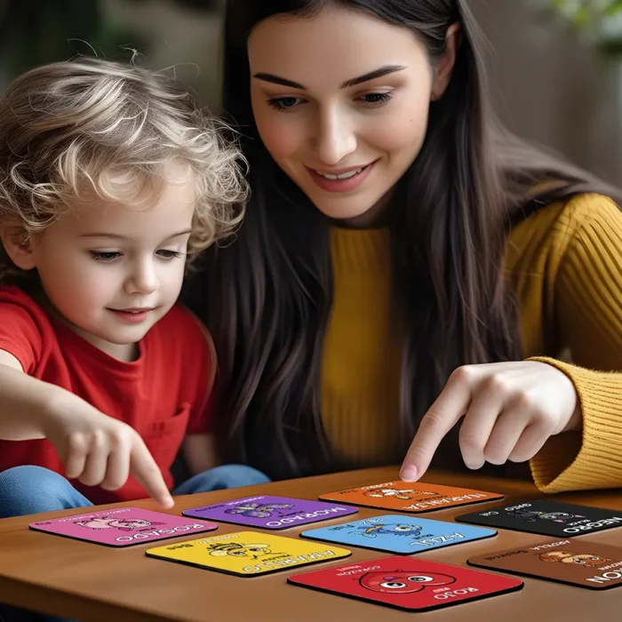 Set de Tarjetas Educativas - Aprendiendo los Colores - Tarjetas Didácticas Bilingües Español - Inglés - Image 3
