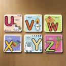 Set de 27 Tarjetas didácticas del Abecedario - Tarjetas educativas de 4x4 pulgadas