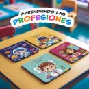 Set de Tarjetas ilustradas para niños - Aprendiendo las Profesiones - Set de Tarjetas educativas bilingüe Español - Inglés