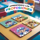 Set de Tarjetas ilustradas para niños - Aprendiendo las Profesiones - Set de Tarjetas educativas bilingüe Español - Inglés