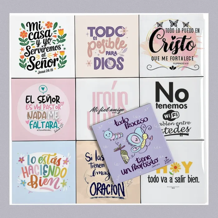 Azulejos de ceramica con diseños personalizables - tamaño de 4" x 4" pulgadas - Arma tu diseño personalizado - precio por unidad - Image 3