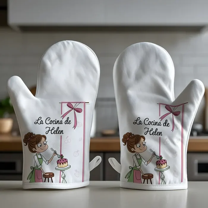 Guantes de horno para cocina con diseños personalizados - Guantes resistentes al calor - Precio por unidad - Image 4