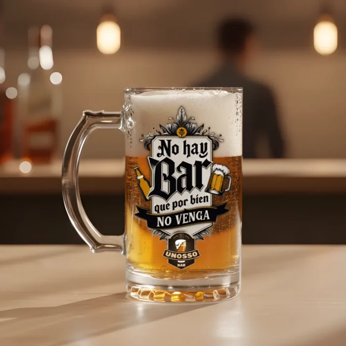 Jarra de Cerveza con diseños personalizables - Jarra de vidrio 16oz