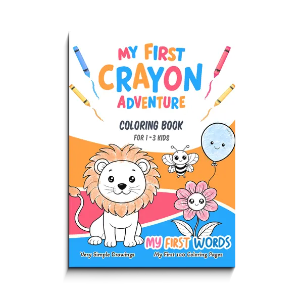 My First Crayon Adventure - Coloring book for toddlers