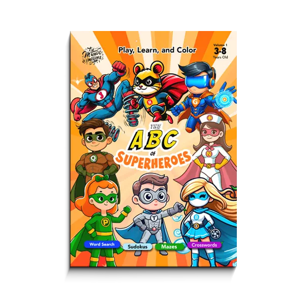The ABC of Superheroes - Activity and coloring book
