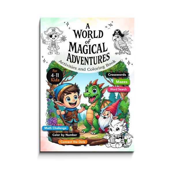 A World of Magical Adventures - Activity and Coloring Book