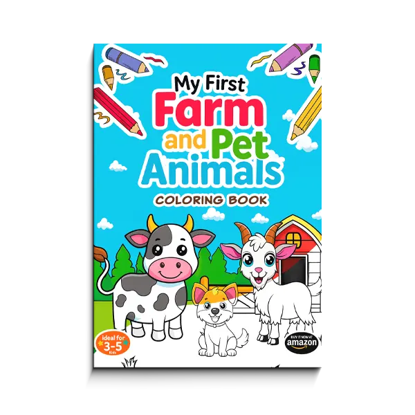 My First Farm and Pet Animals Coloring Book